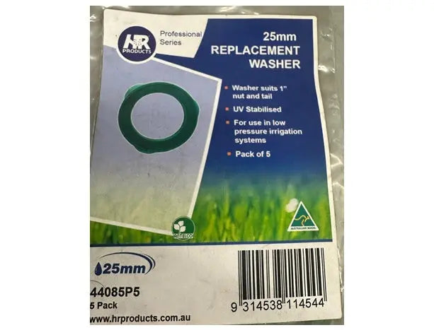 25mm Green Replacement Washer – Low Pressure | Pack of 5 Bonnyrigg Produce & Garden Supplies
