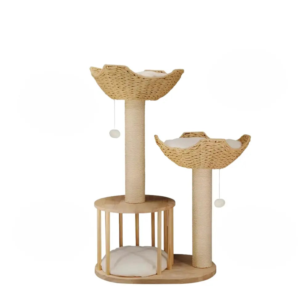 3 Tier Cat Climbing Tree – Indoor Activity Tower with Scratching Posts & Condo
