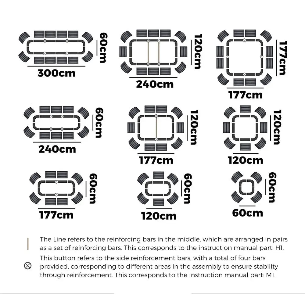 9 in 1 Raised Garden Bed Oval Galvanized Steel