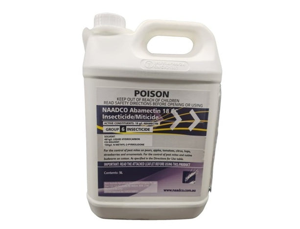 Abamectin 18 Insecticide & Miticide 5L – Broad-Spectrum Pest Control for Crops & Ornamentals