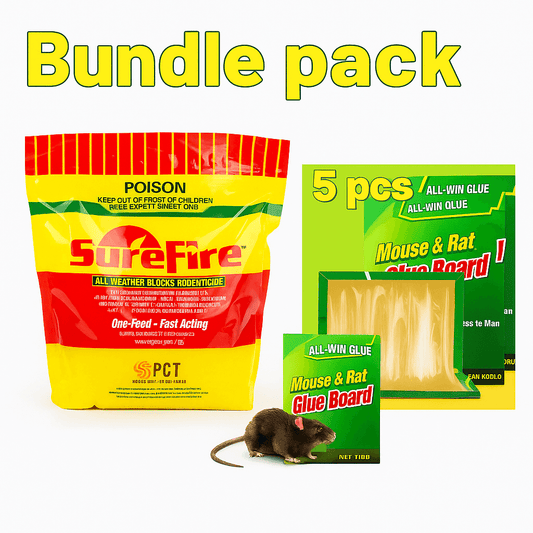 Spring Special Pest Control Pack – Surefire Rodenticide + Mouse Catcher (5pcs)