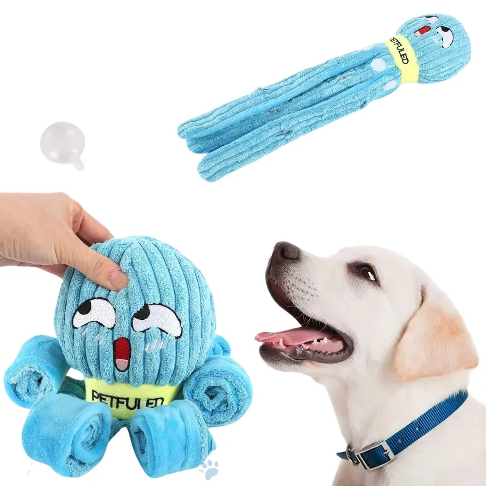 Dog Snuffle Toy Octopus Puzzle Game for Slow Feeding and Enrichment