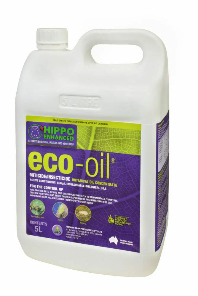 Eco Organic Garden eco-oil 5L – Organic Miticide & Insecticide Concentrate