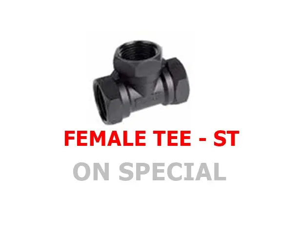 Female Tee ST HR – Irrigation Fitting for Garden & Drip Systems Bonnyrigg Produce & Garden Supplies