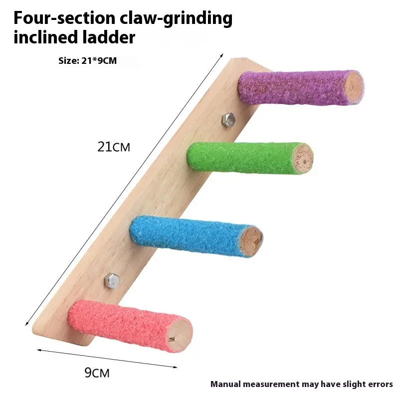 For Birds Frosted Stand Rod Parrot Grinding Claw Molar Stick Toy Bird Cage Stand Stick Accessories Avitrol