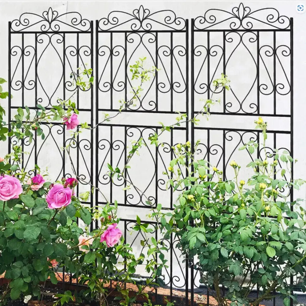 Garden Border Trellis High Metal Climbing Plants Support Trellis