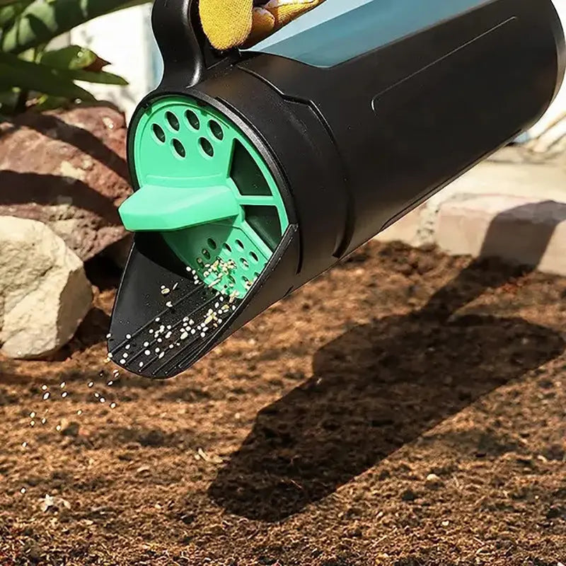 Garden Lawn Seed Spreader and Snow Salt Dispenser – Portable Handheld Seeder Bonnyrigg Produce & Garden Supplies