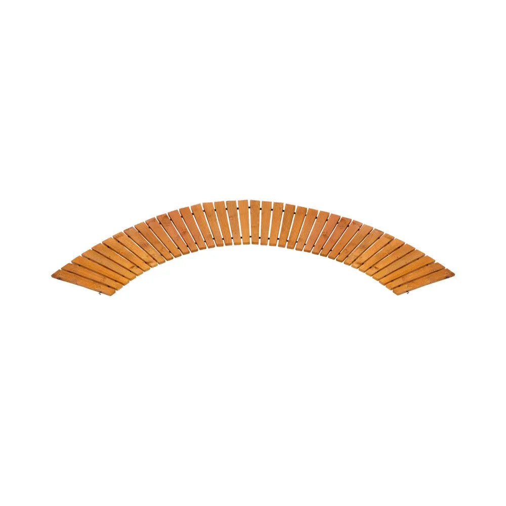 Garden Wooden Pathway Roll-Out Curved 8ft Natural