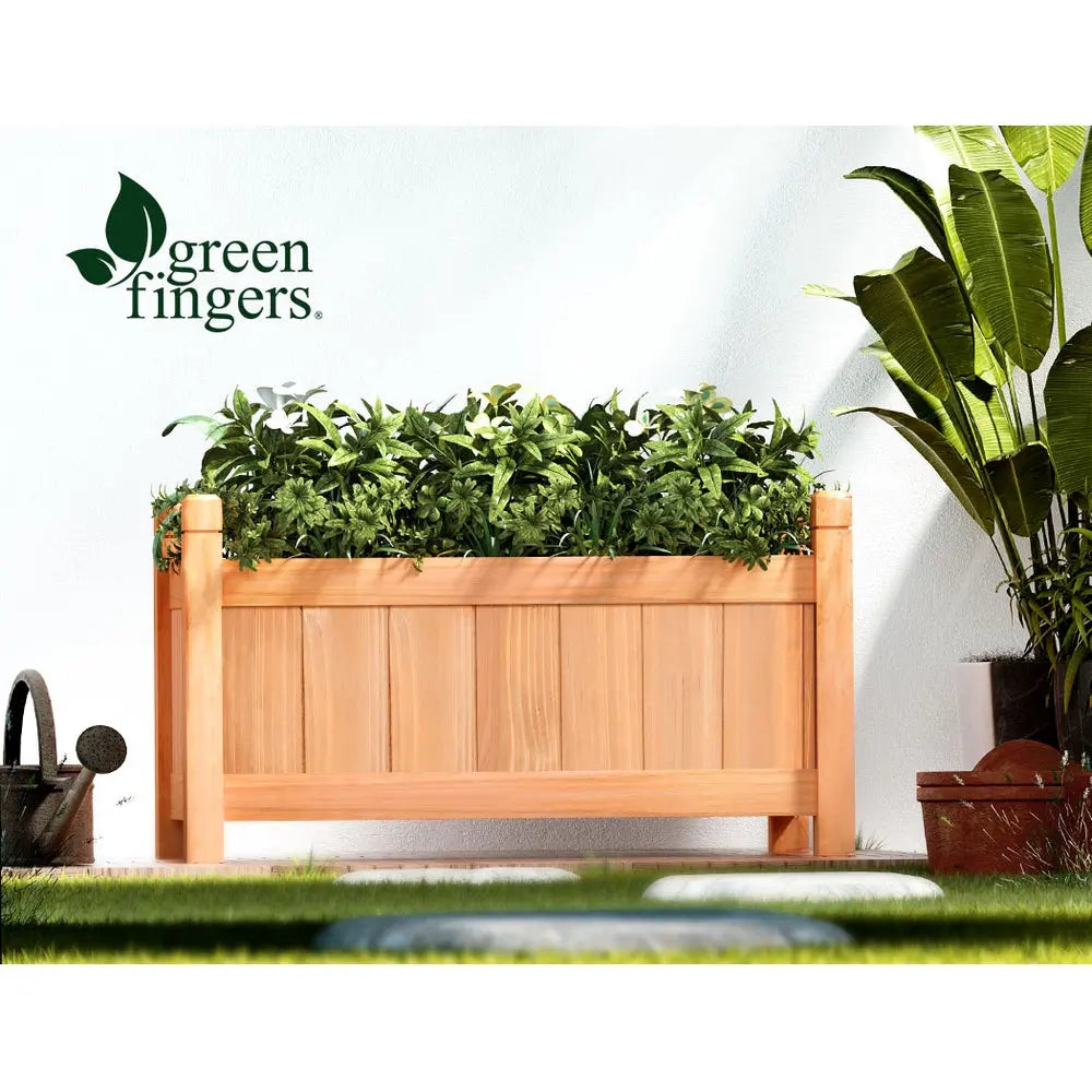 Green Fingers Garden Bed 60x30x33cm Wooden Planter Box Raised Container Growing Bonnyrigg Produce & Garden Supplies