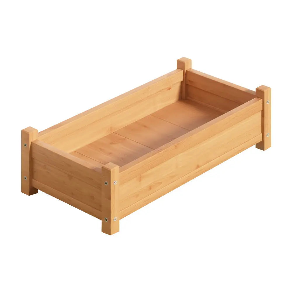Green Fingers Garden Bed 65x33x16cm Wooden Planter Box Raised Container Growing Bonnyrigg Produce & Garden Supplies