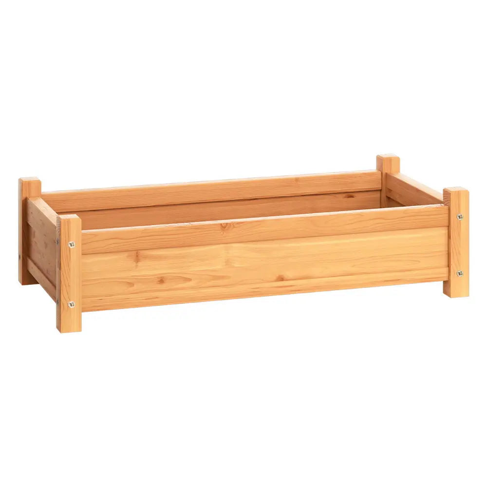 Green Fingers Garden Bed 65x33x16cm Wooden Planter Box Raised Container Growing Bonnyrigg Produce & Garden Supplies