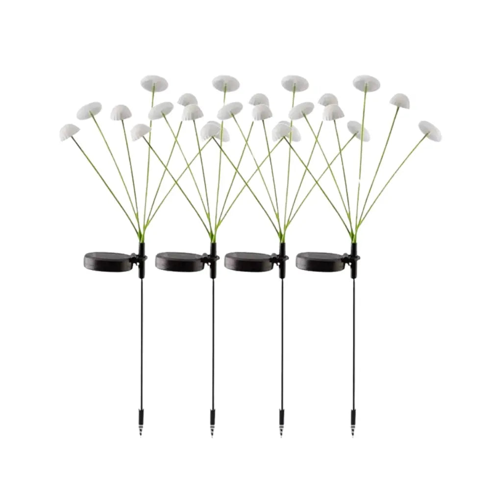 LED Solar Mushroom Lights Waterproof Yard Patio Pathway Jellyfish for Garden Ambiance