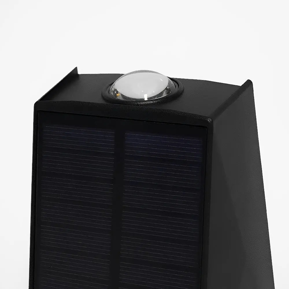 LUMIRO 2 Pack Solar Wall Lights UP and Down Fence Lighting