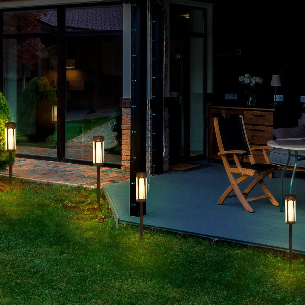 LUMIRO 4 Pack Solar Powered Outdoor Garden Decorative Lights