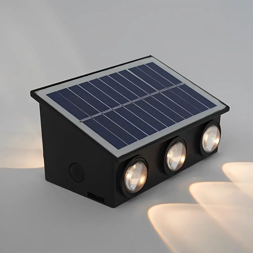 LUMIRO Waterproof Outdoor Solar Wall Sconce Light