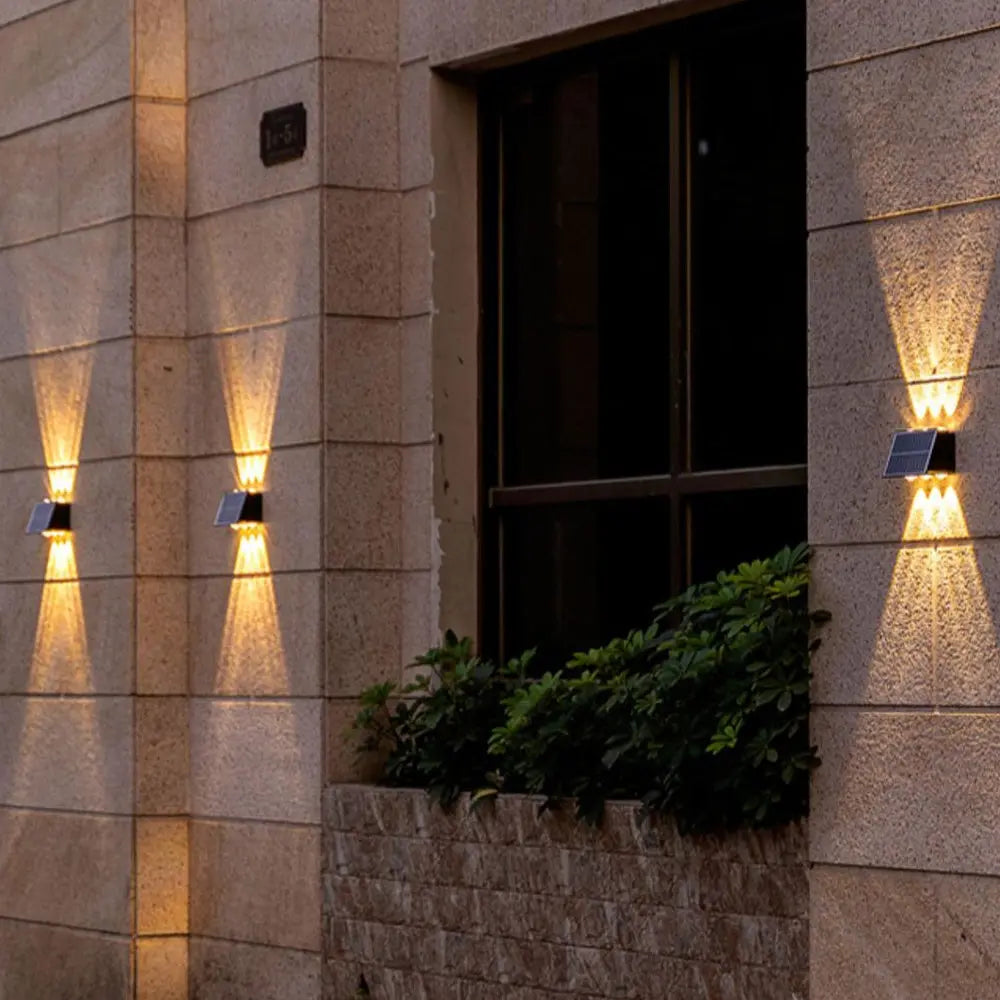 LUMIRO Waterproof Outdoor Solar Wall Sconce Light