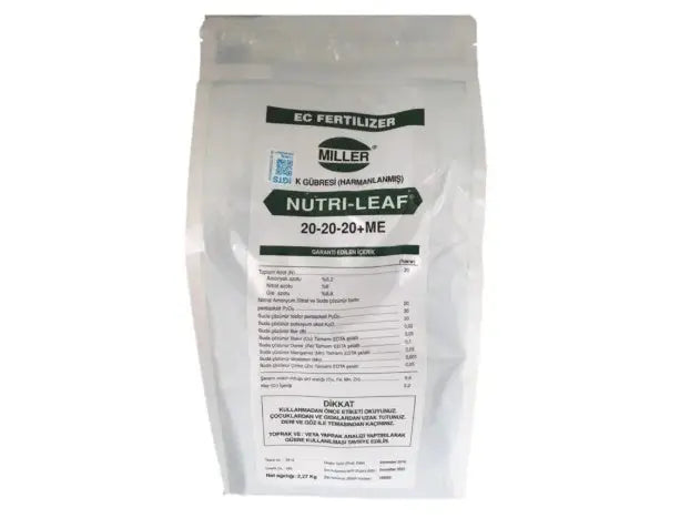 Nutri Leaf 20-20-20 ME Drip and Leaf Fertilizer 2.27kg