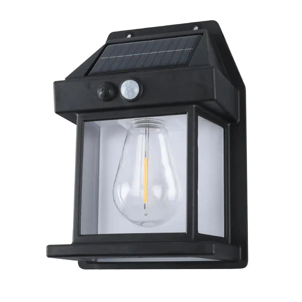 Outdoor Solar Wall Lamp Waterproof Tungsten Filament Lamp Induction Lamp