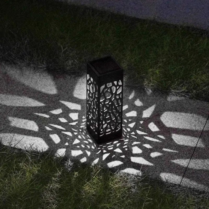Pack of 4 Cool White Waterproof LED Garden Stake Sensor Ground Lights- Solar Powered