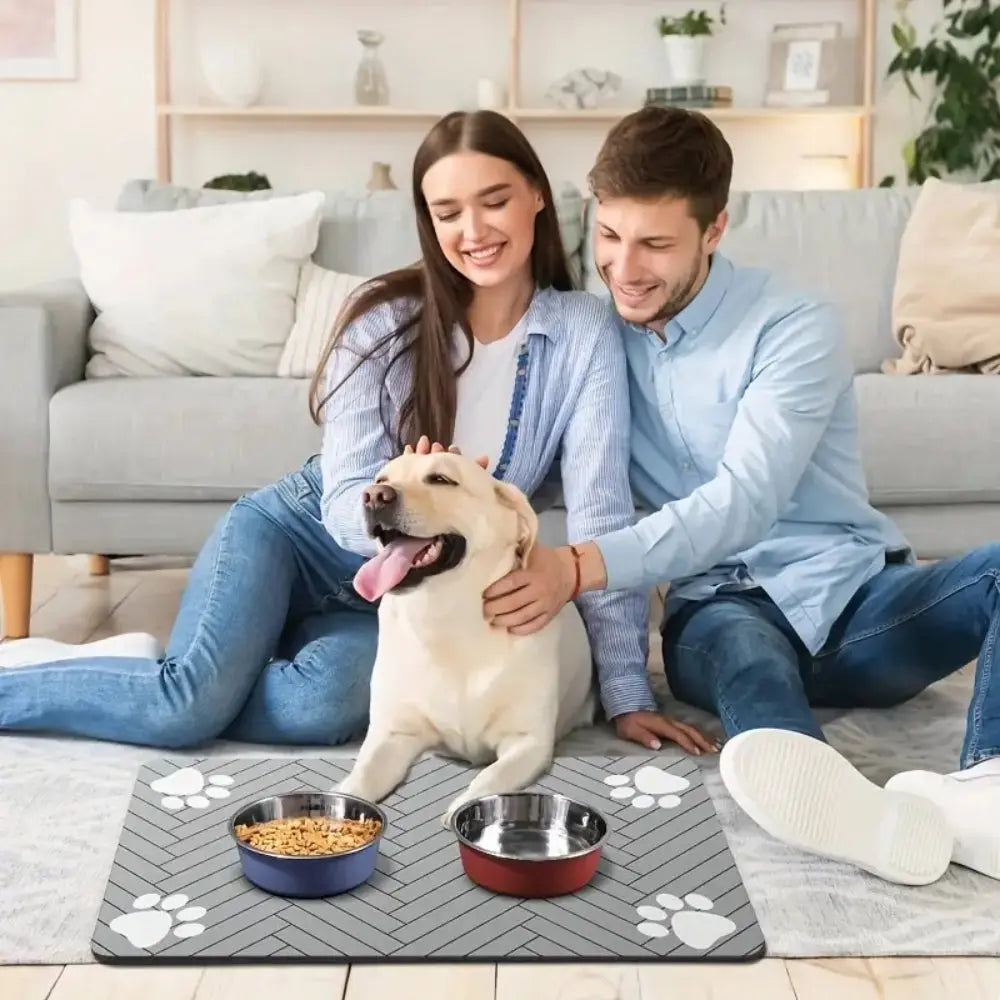 Waterproof, Quick-Dry Mat for Food & Water Bowls