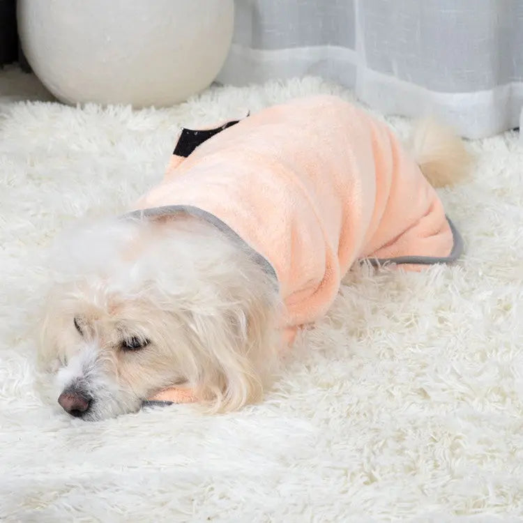 Quick-Drying Pet Bathrobe Towel: Fast, Fuss-Free Drying for Dogs and Cats