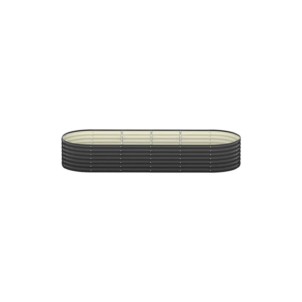 Raised Garden Bed Oval Galvanized Steel