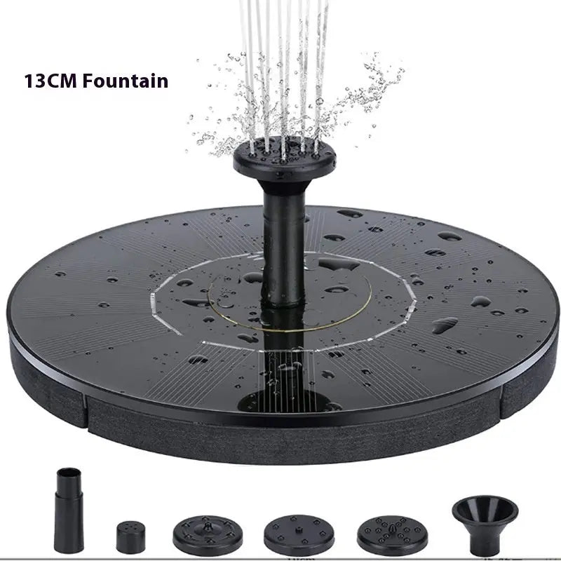 Solar Fountain Oxygen Rockery Water Garden Bird Bathtub Floating Fountain Avitrol