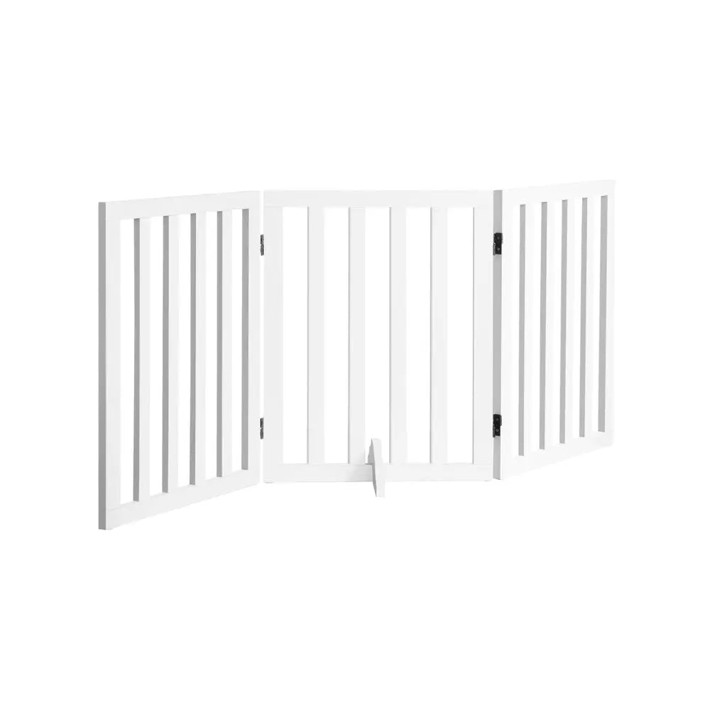 Wooden Dog Fence Pet Gate 3 Panels