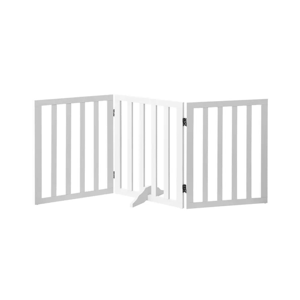 Wooden Dog Fence Pet Gate 3 Panels