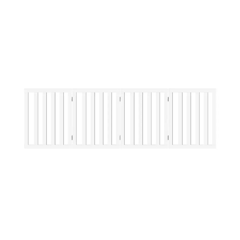 Wooden Dog Fence Pet Gate with 4 Panels