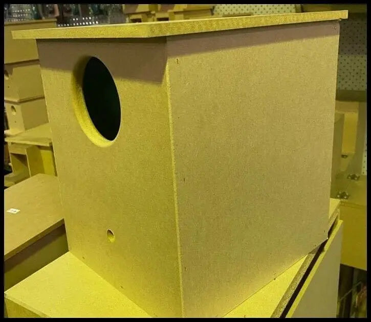 Wooden Nesting Box- for Finch Nest Box - Medium size Parrot- 30 x 28 x 30