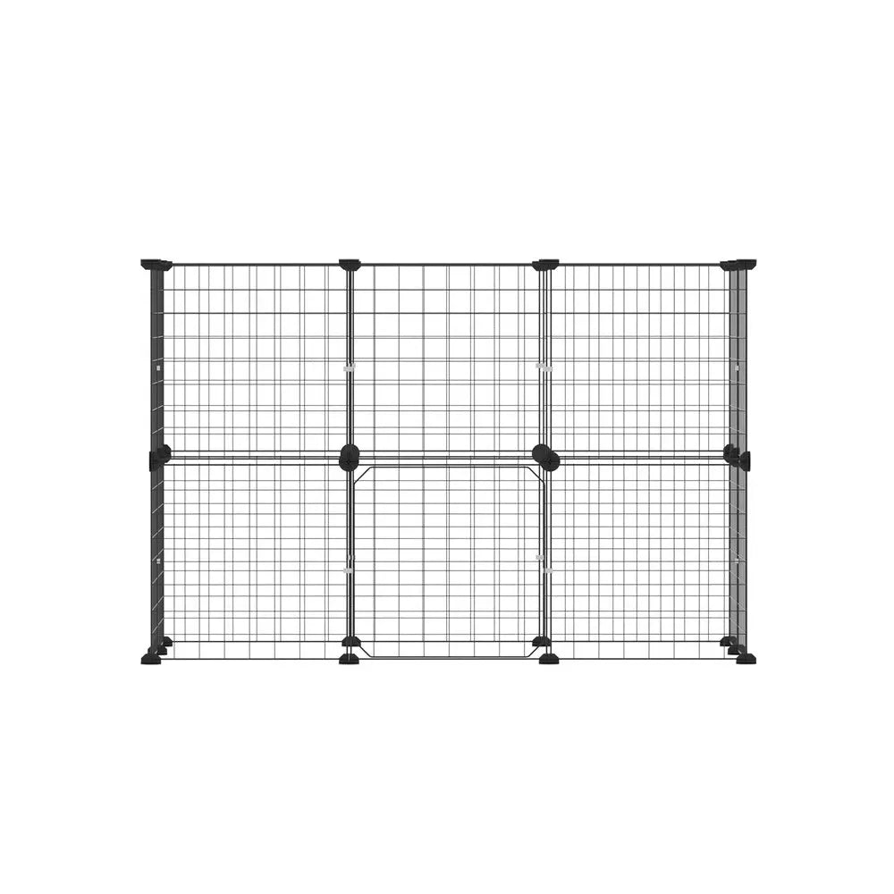 i.Pet Pet Dog Playpen Enclosure Cage 20 Panel Puppy Fence Play Pen Foldable Metal Bonnyrigg Produce & Garden Supplies