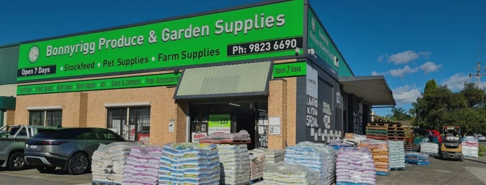 Bonnyrigg Produce & Garden Supplies Free Shipping