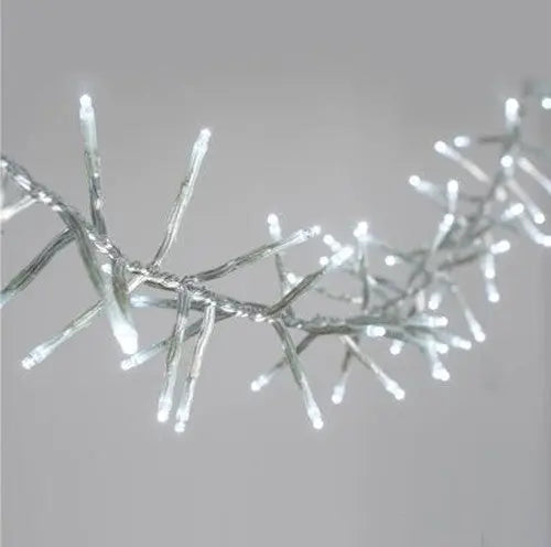 1 Set of 20 LED Plain Artic White Bulb Battery Powered String Lights Christmas Gift Home Wedding Party Bedroom Decoration Table Centrepiece Bonnyrigg Produce & Garden Supplies