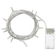 1 Set of 20 LED Plain Warm White Bulb Battery Powered String Lights Christmas Gift Home Wedding Party Bedroom Decoration Table Centrepiece Bonnyrigg Produce & Garden Supplies