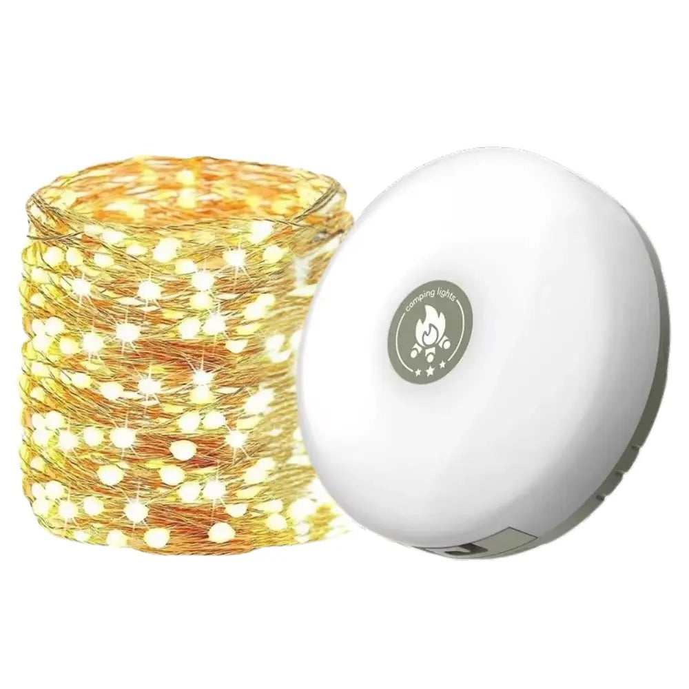 10M Waterproof LED Camping Lamp Strip 4-in-1 Atmosphere Light for Tent Garden