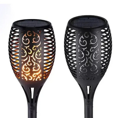 12LED Solar Flame Torch Light