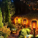 12LED Solar Flame Torch Light