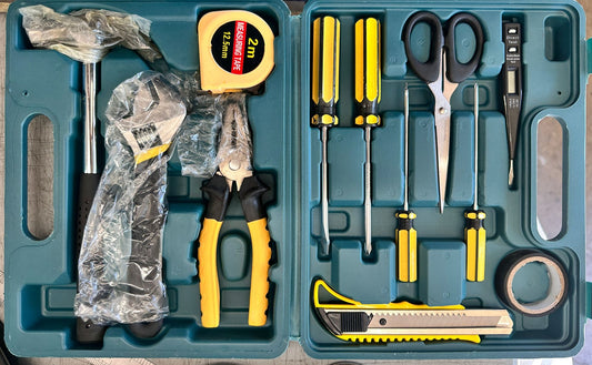 Hardware Tool Kit 13 Piece- Tool Box