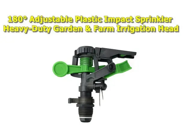 180° Adjustable Plastic Impact Sprinkler  – Heavy-Duty Garden & Farm Irrigation Head Bonnyrigg Produce & Garden Supplies