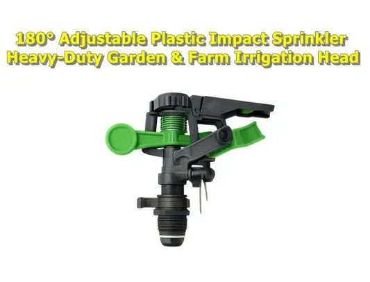 180° Adjustable Plastic Impact Sprinkler  – Heavy-Duty Garden & Farm Irrigation Head Bonnyrigg Produce & Garden Supplies