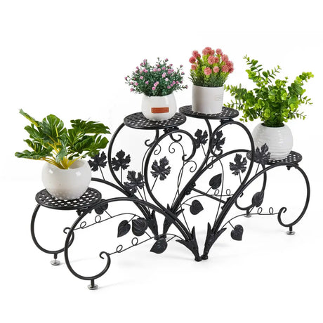 2 PCS Heart-shape Metal Plant Stand Flower Pot