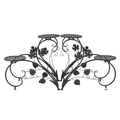 2 PCS Heart-shape Metal Plant Stand Flower Pot
