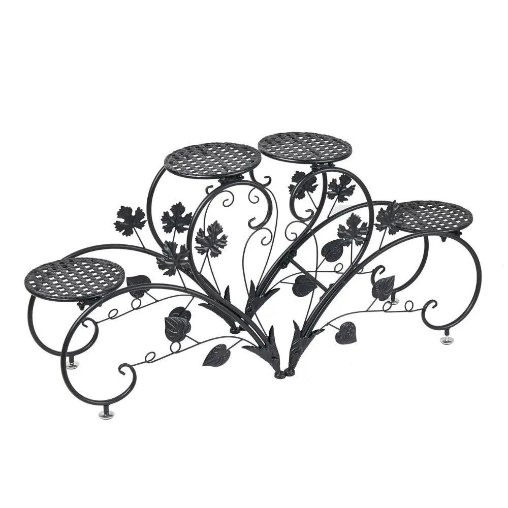 2 PCS Heart-shape Metal Plant Stand Flower Pot