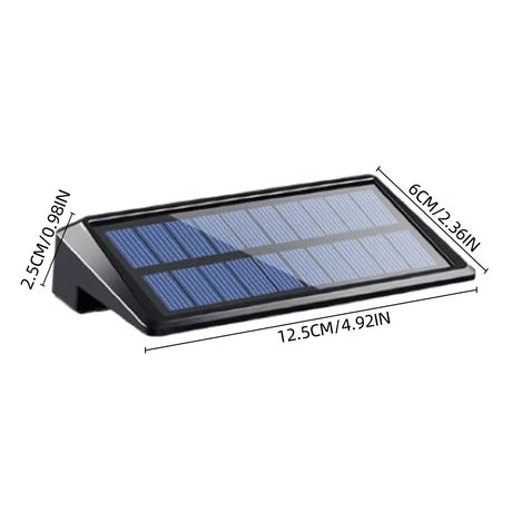 2 Pack Solar Wall Lights LED Solar Fence Outdoor Waterproof Lights