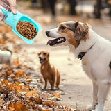 2 in 1 Dog Water Bottle with Food Container and Leak Proof Travel Dispenser