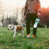 2 in 1 Dog Water Bottle with Food Container and Leak Proof Travel Dispenser