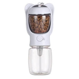 2 in 1 Dog Water Bottle with Food Container and Leak Proof Travel Dispenser