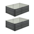 2 pcs Galvanized Steel Garden Bed