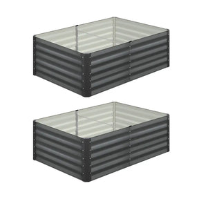 2 pcs Galvanized Steel Garden Bed